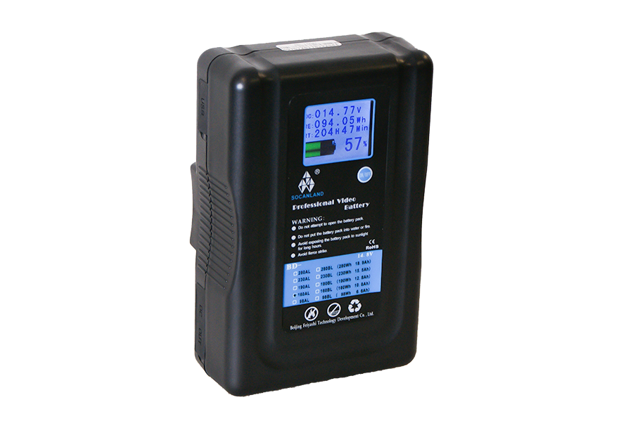 Socanland 160Wh Gold Mount V Mount battery with d-tap and lcd