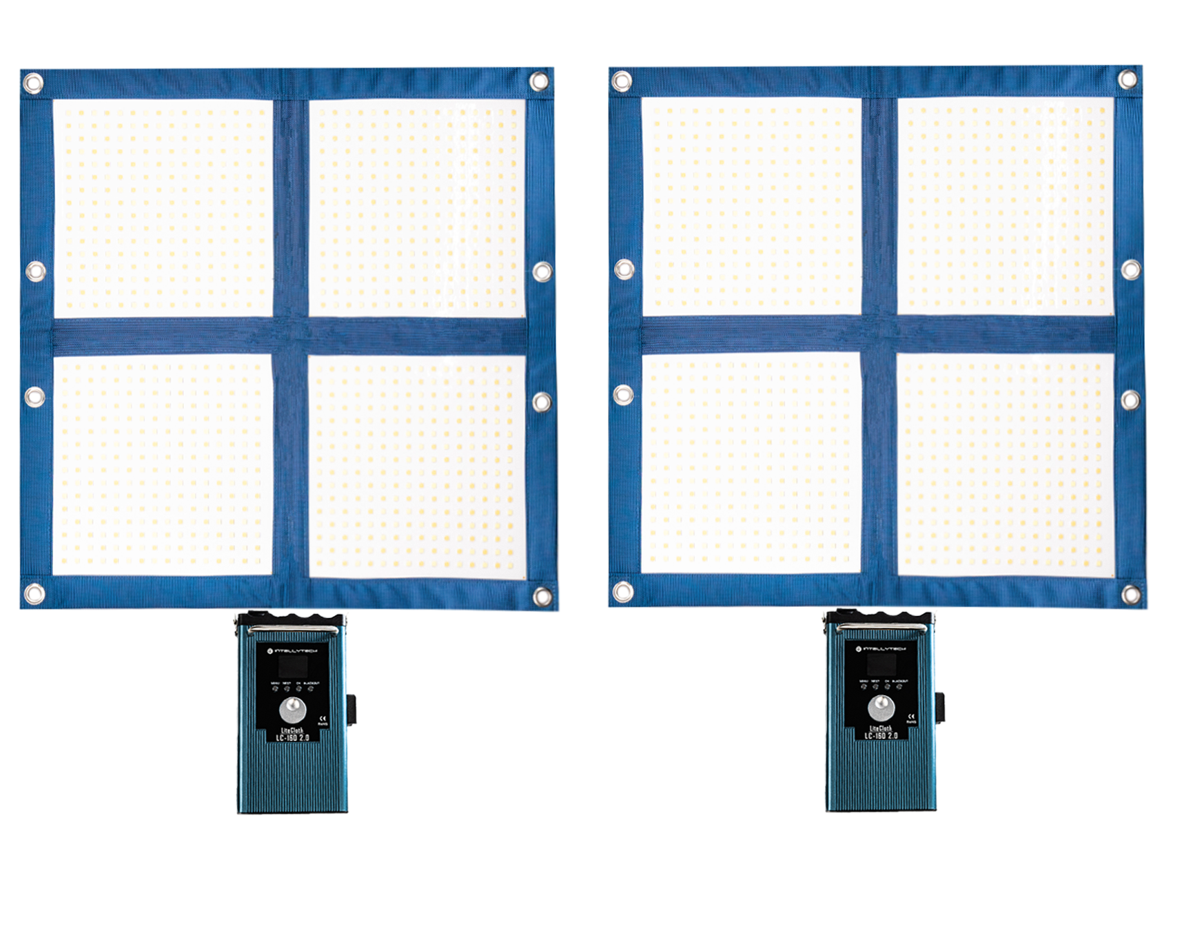 2 Light Kit - LiteCloth LC-160 2.0 - 2x2 Foldable LED Mat Kit