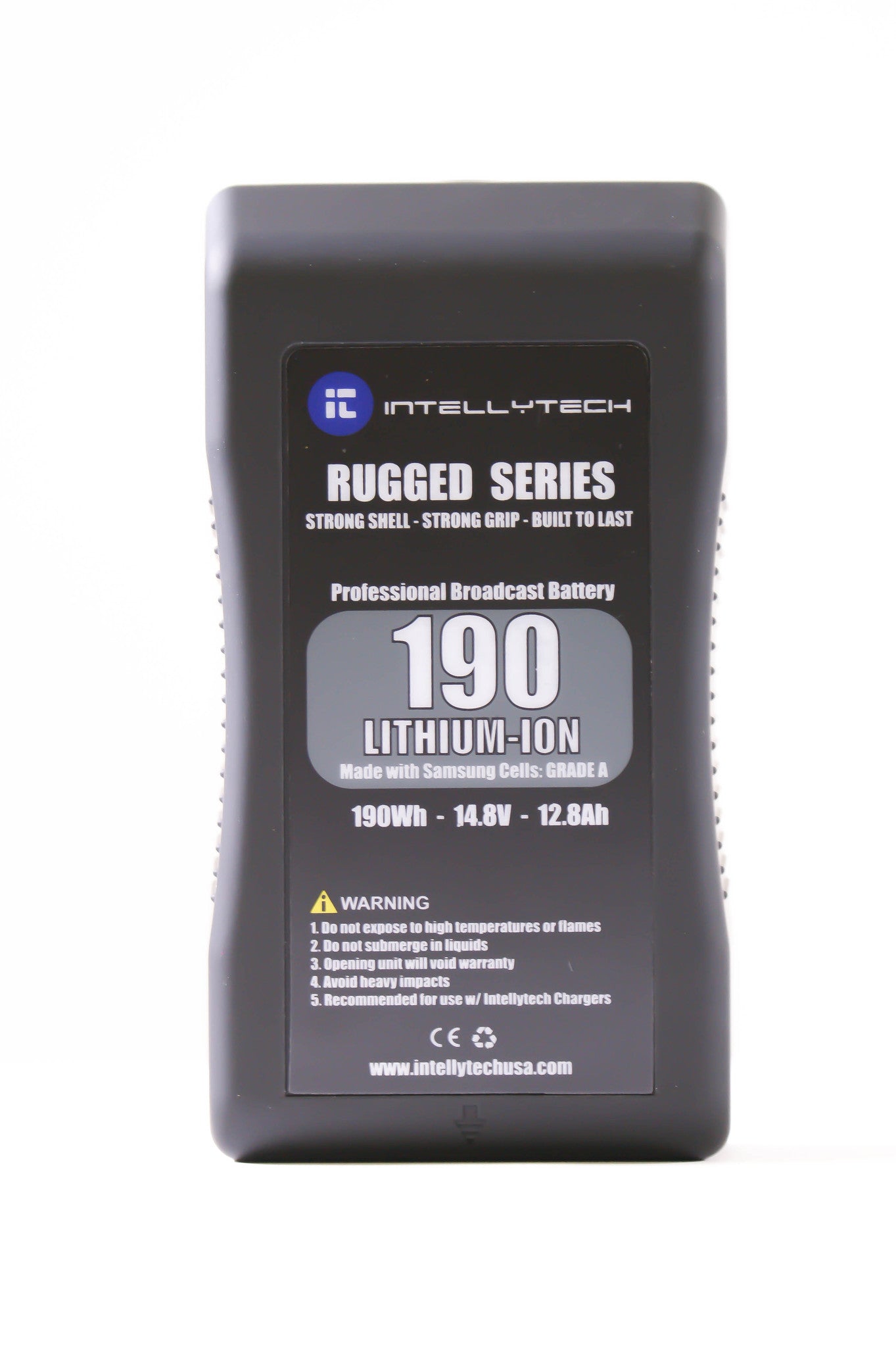 Rugged Series Kit - 2 x 190Wh Series Battery + Dual Charger. Gold Mount / V-Mount