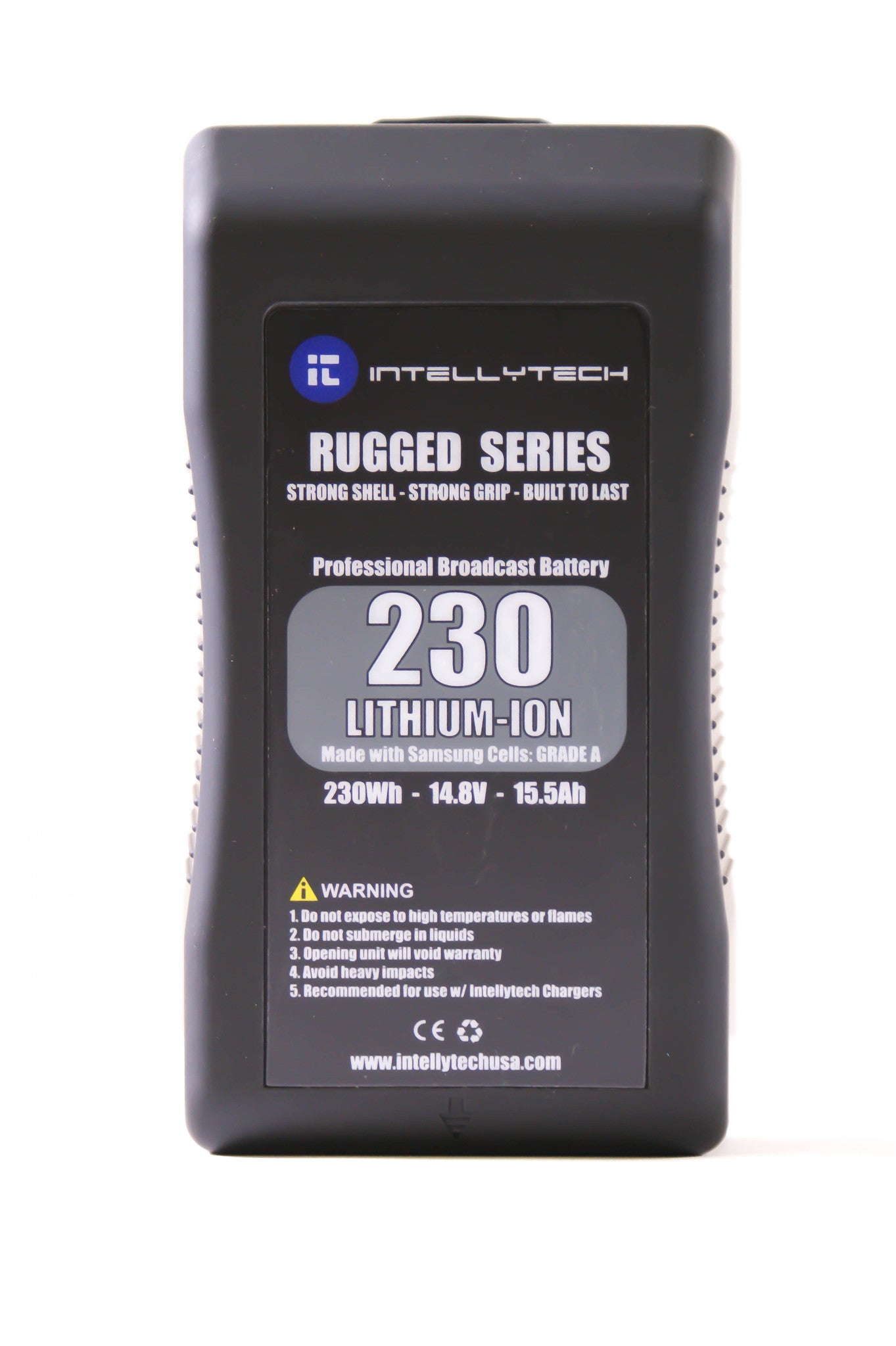 Rugged Series Kit - 4 x 230Wh Series Battery + Quad Charger. Gold Mount / V-Mount