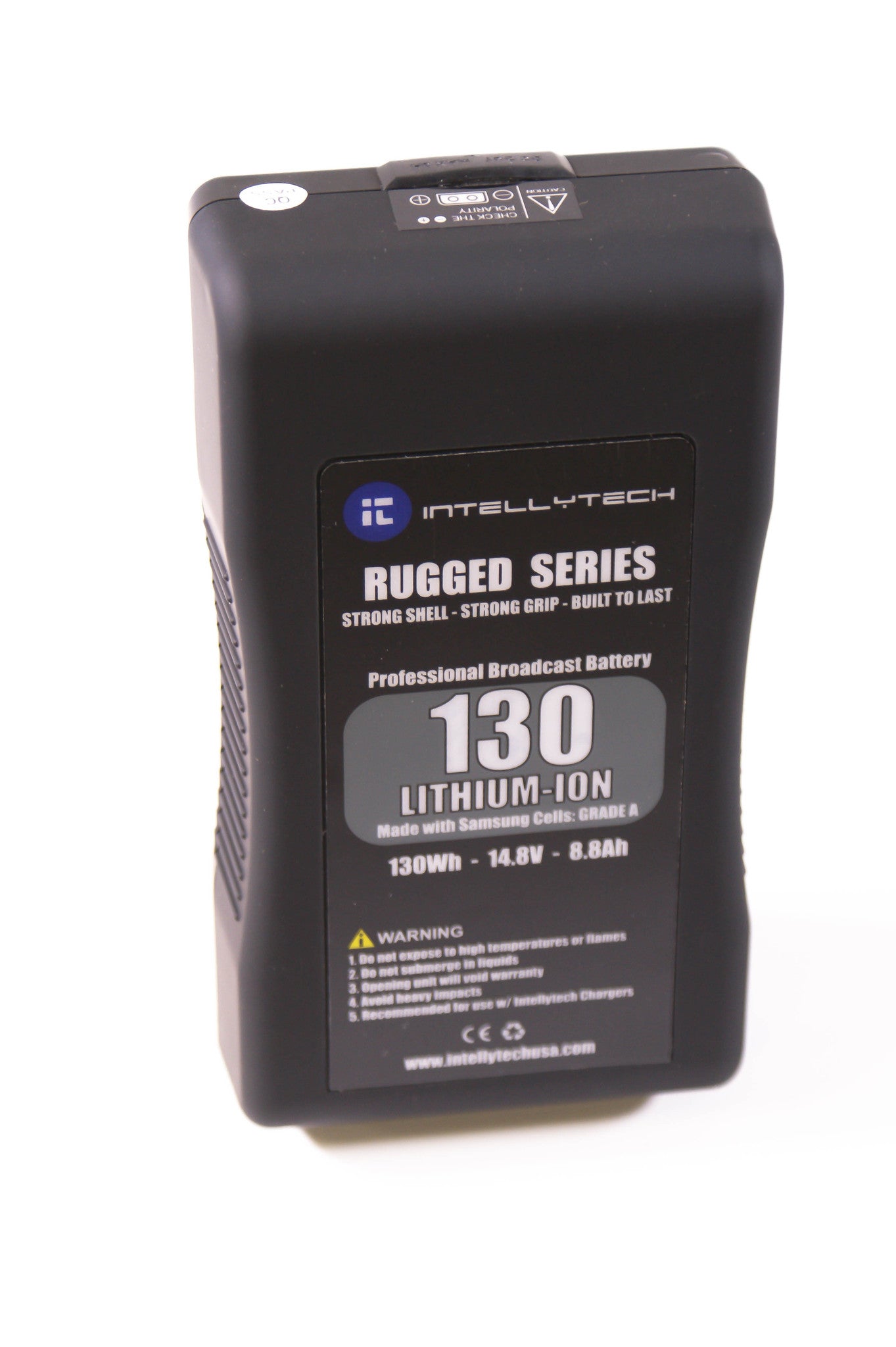 Rugged Series Kit - 2 x 130Wh Series Battery + Dual Charger. Gold Mount / V-Mount