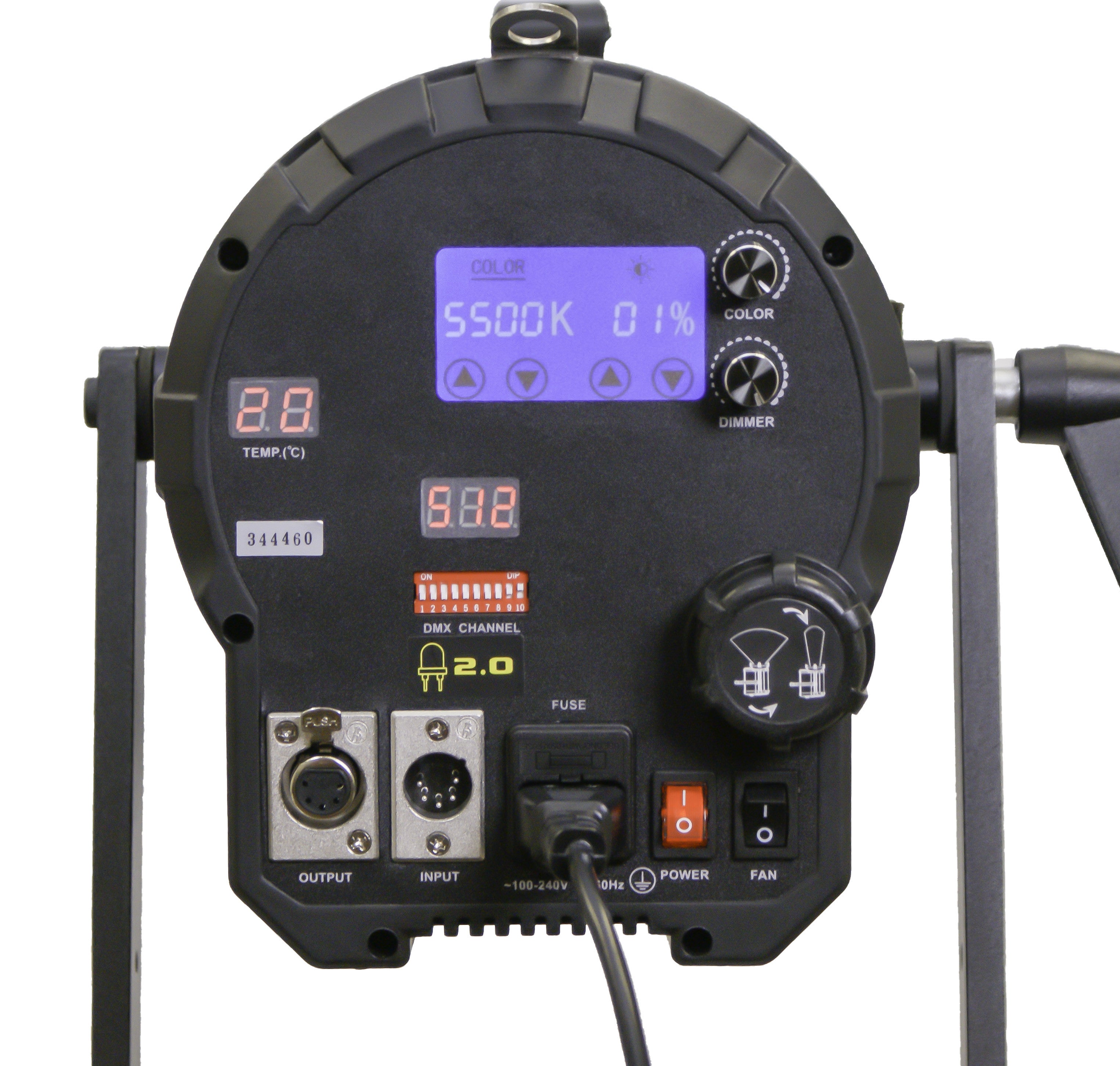 Light Cannon - F-165 Bi-Color - Portable, High Output 165W LED 5" Fresnel - W/ DMX