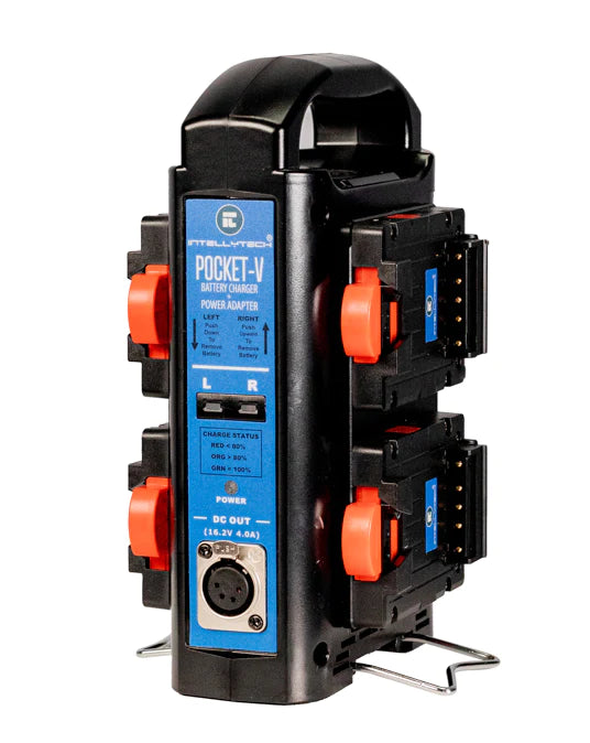 4x Pocket-V 155Wh Battery + Quad Charger Kit