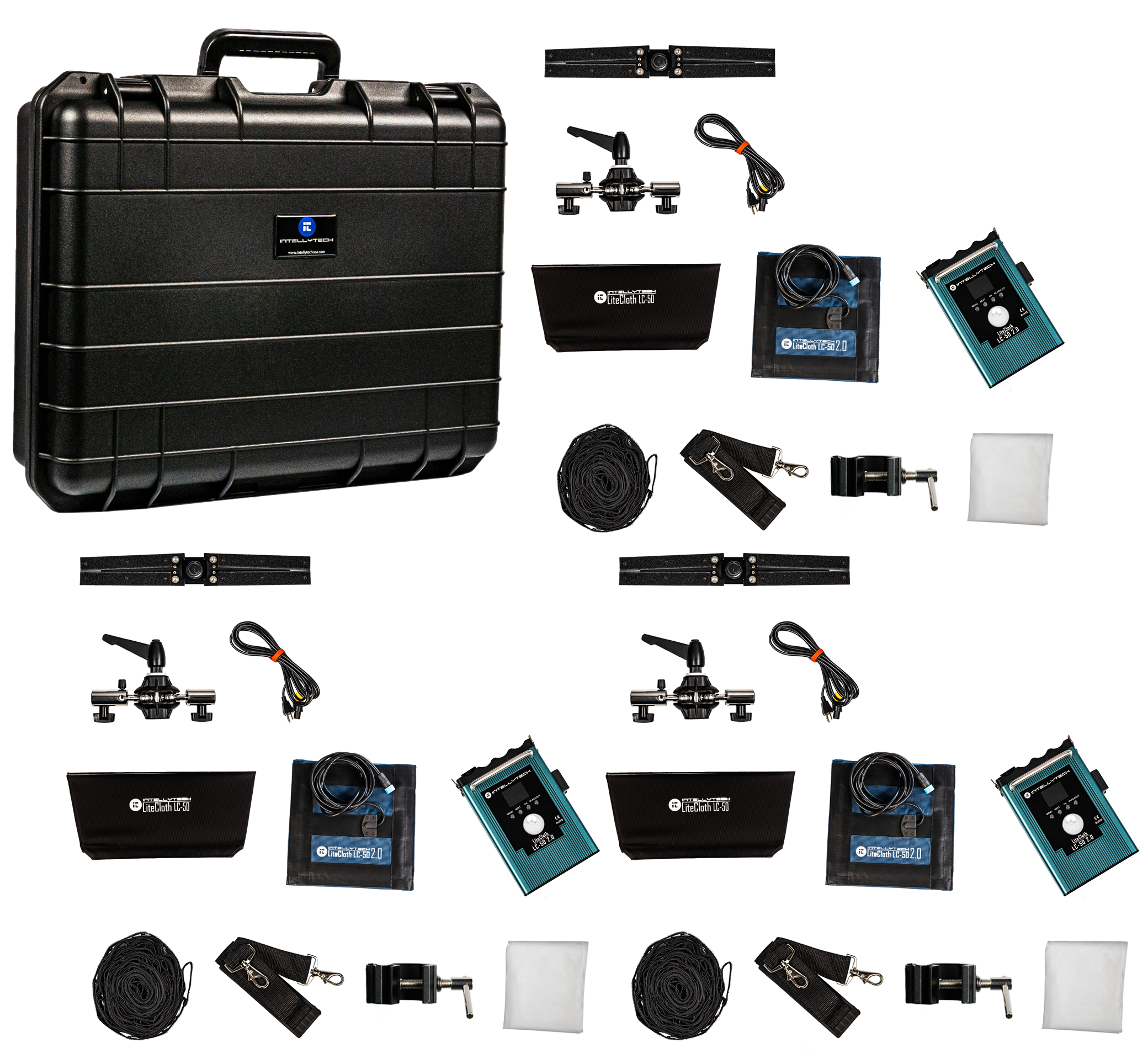 3 Light Kit - LiteCloth LC-50 2.0 - 1x1 LED Mat Kit