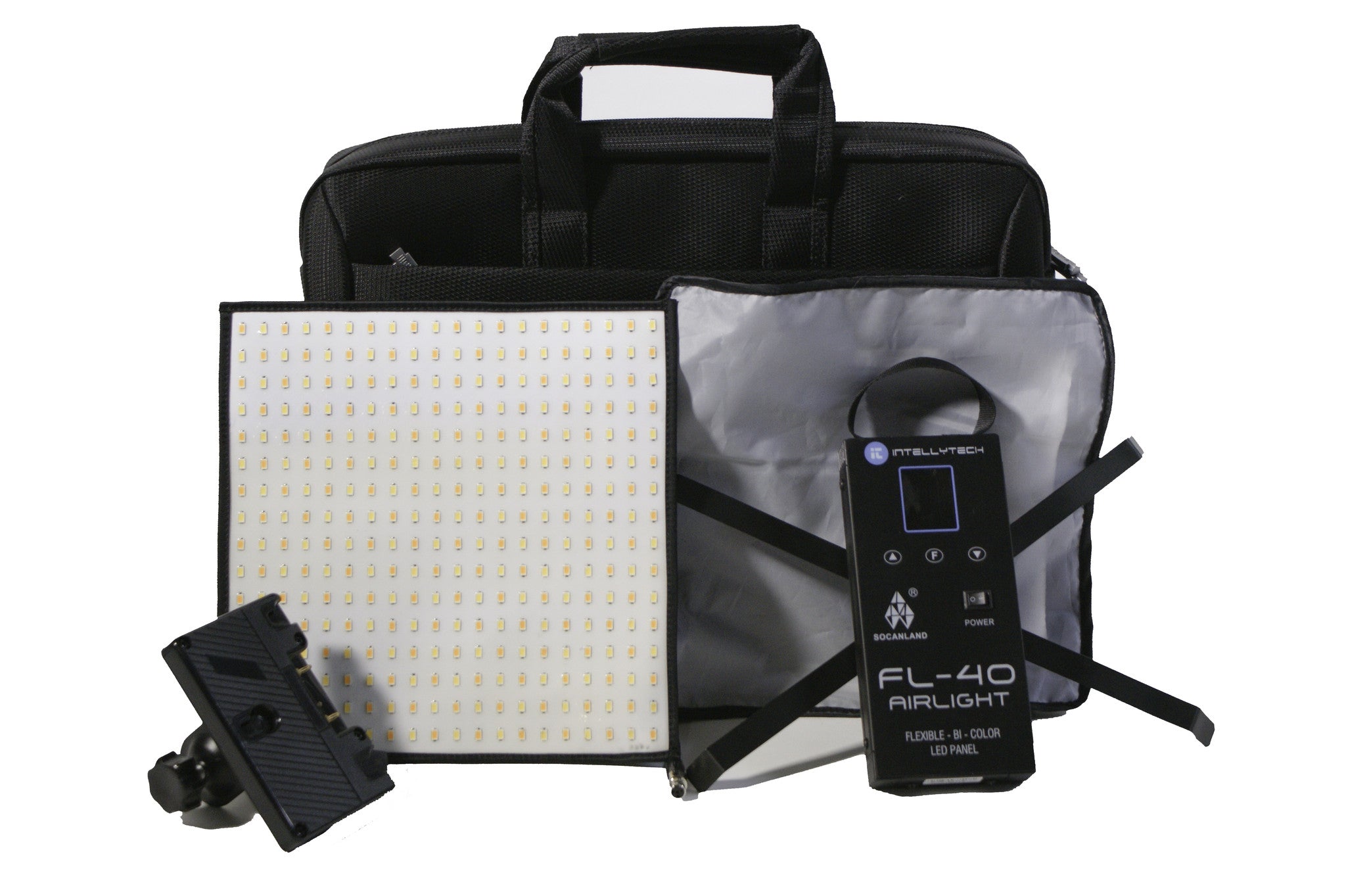FL-40 Airlight Kit - Flexible 10"x10" LED Bi-Color Light Panel. Flexlite (Intellytech, Socanland) 