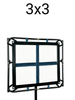 MINI MEGA-4FC LiteCloth 3.0 | Foldable LED Mat W/ 3x3 Softbox Kit. RGBWW