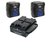 2x Pocket-Gold 140Wh & Dual Battery Charger (Gold Mount)