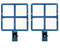 2 Light Kit - LiteCloth LC-160 2.0 - 2x2 Foldable LED Mat Kit