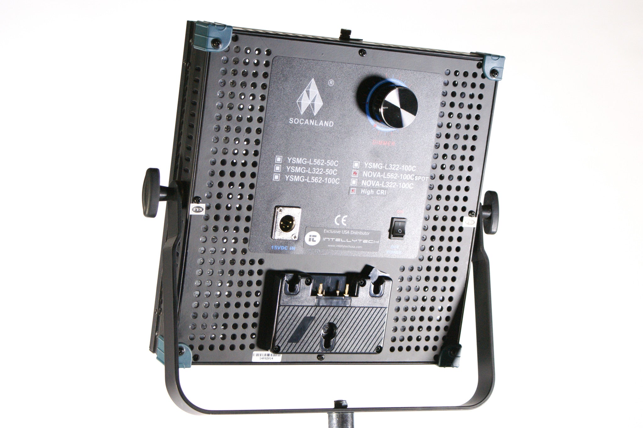 Socanland Nova-CD 30 Degree SPOT - HIGH OUTPUT 1x1 LED Light Panel, 100W
