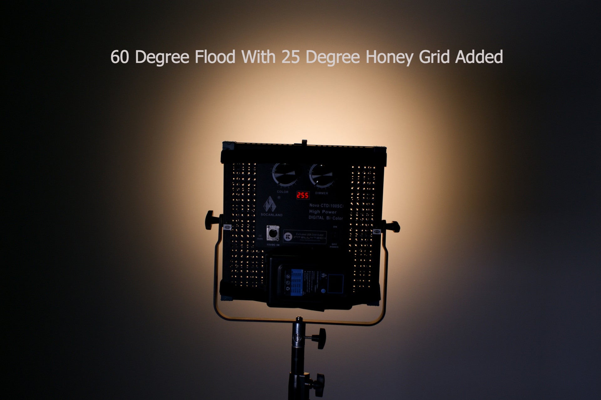 Honey Grid for 1x1 LED Light Panels - Choose 25 or 45 Degrees