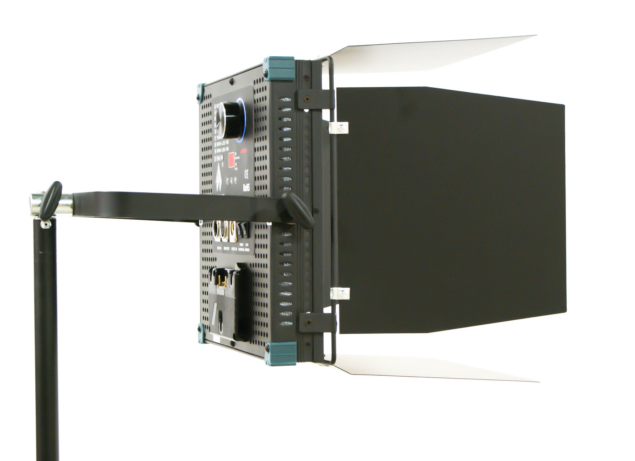 Intellytech Socanland Nova CD 5600k With DMX - Digital, Bi-Color, 1x1 LED Light Panel Metal Frame & Barn-Doors