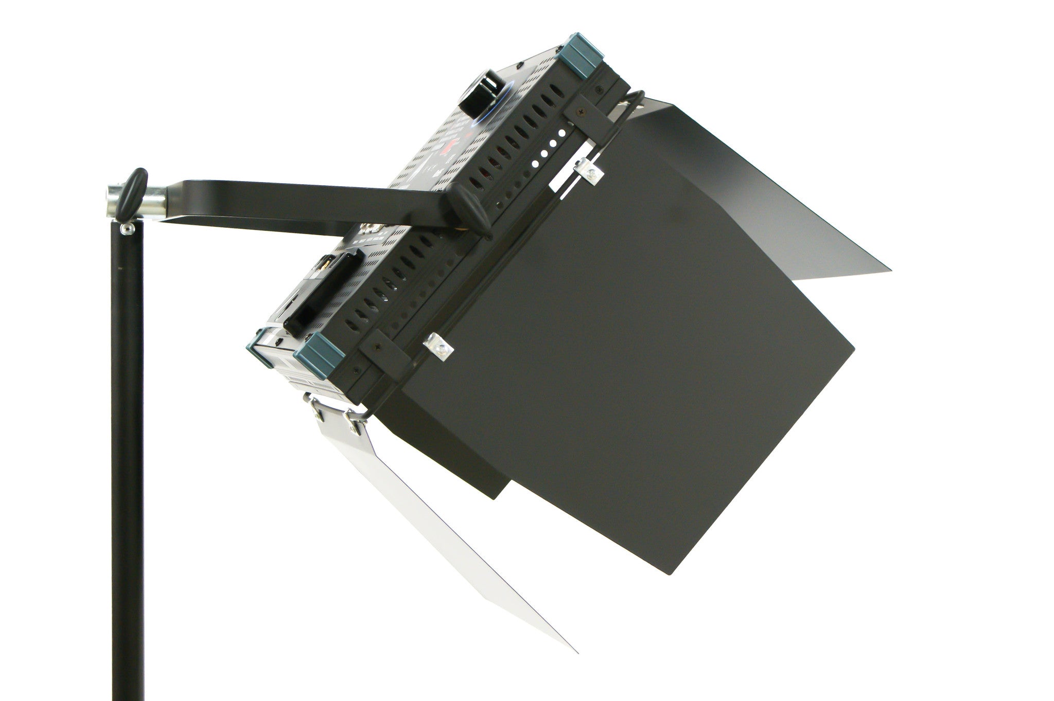 Intellytech Socanland NovaCTD - Digital, Bi-Color, 1x1 LED Light Panel with barn-doors