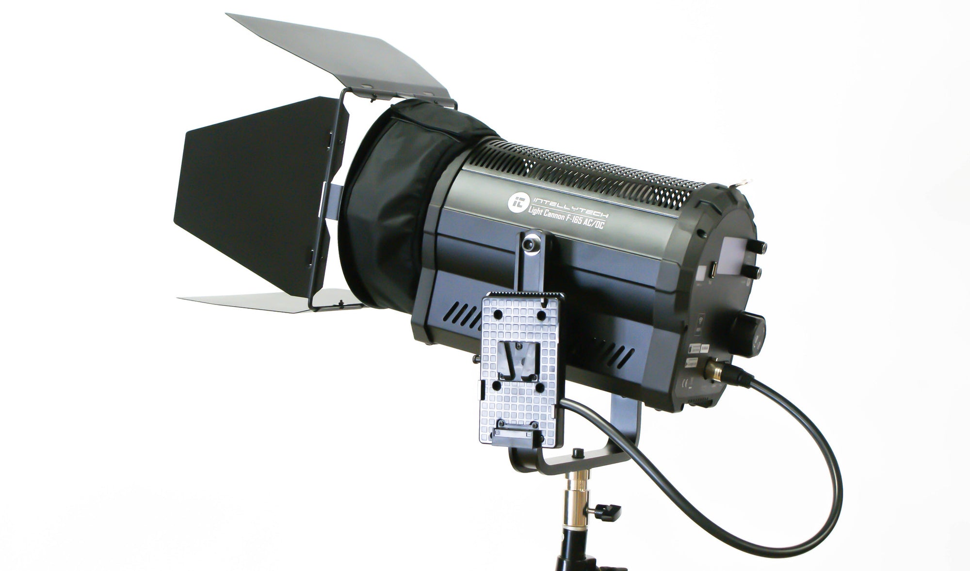 Light Cannon - F-165 5500k AC/DC - Battery & AC Power High Output 165W LED 5" Fresnel - W/ Wifi