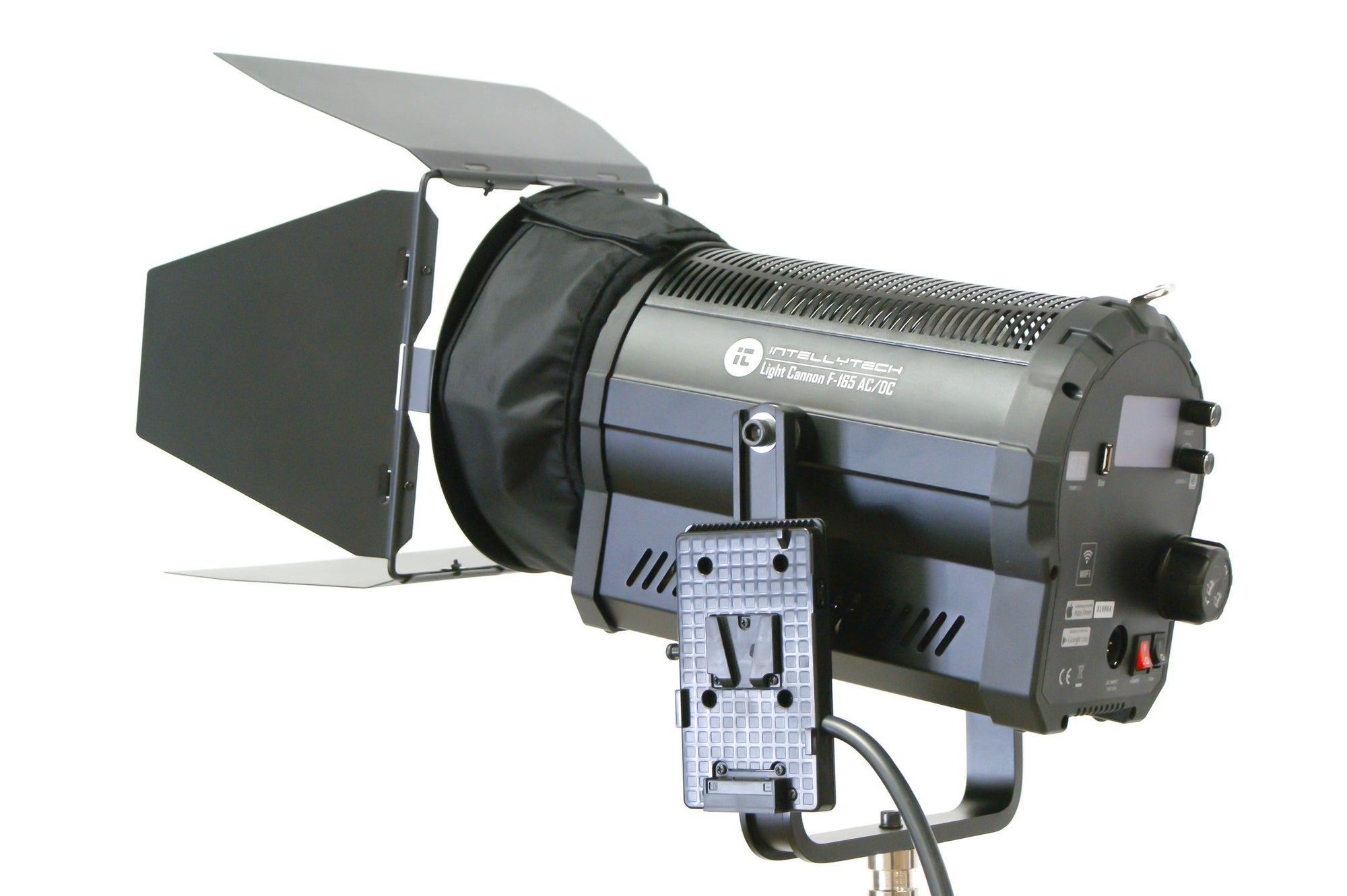 Light Cannon - F-165 5500k AC/DC - Battery & AC Power High Output 165W LED 5" Fresnel - W/ Wifi