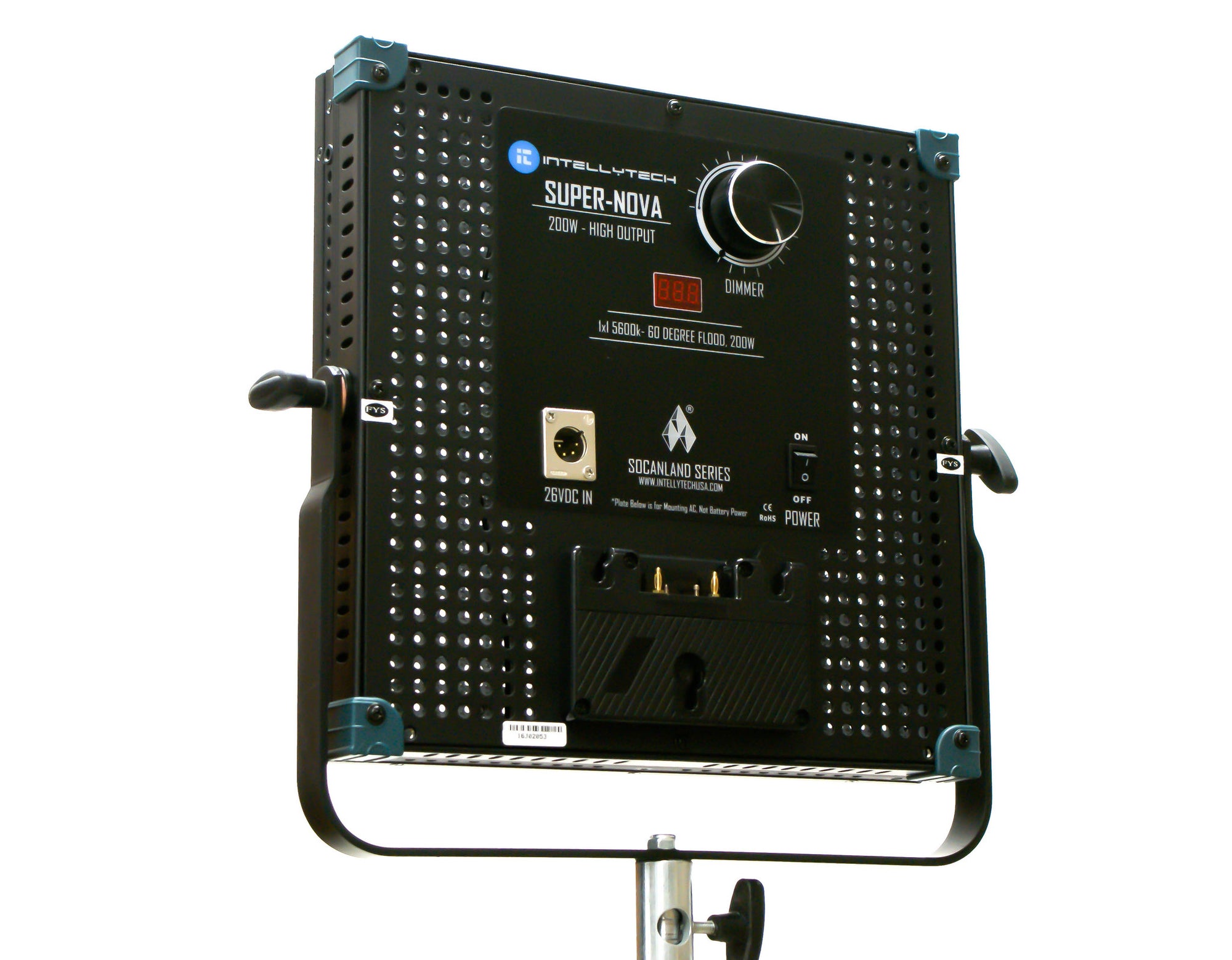SUPER-NOVA - 200 Watt, 5600k Daylight Panel. 1x1, 60 Degree Flood