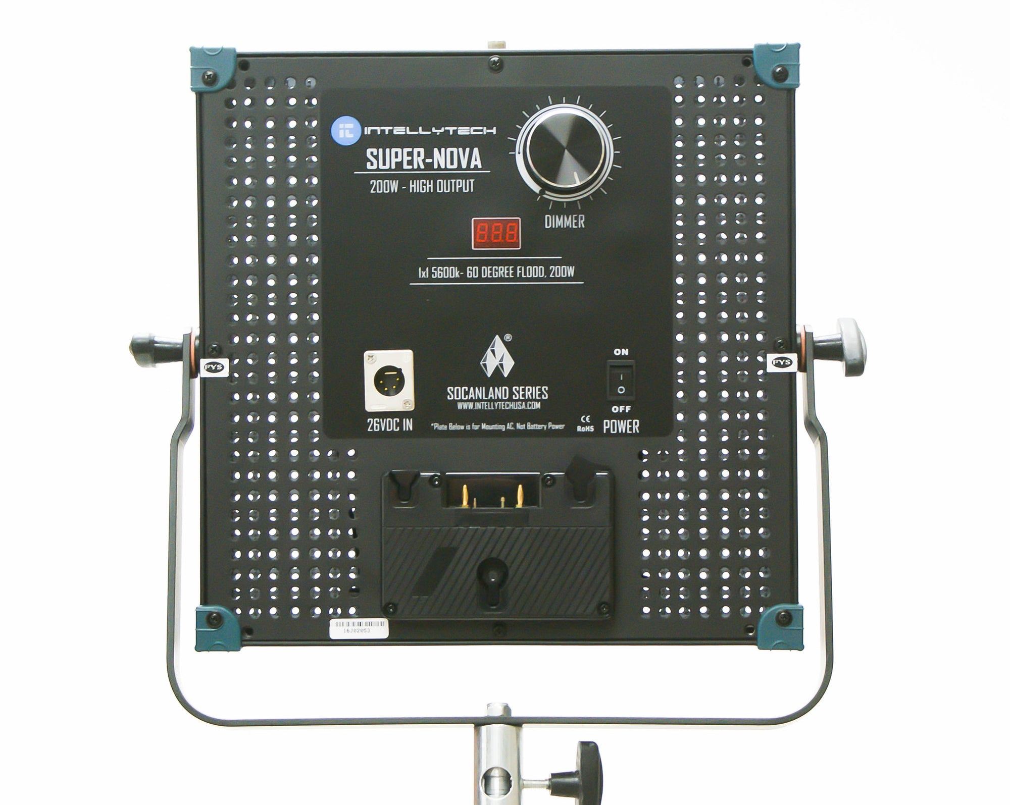 SUPER-NOVA - 200 Watt, 5600k Daylight Panel. 1x1, 30 Degree Spot