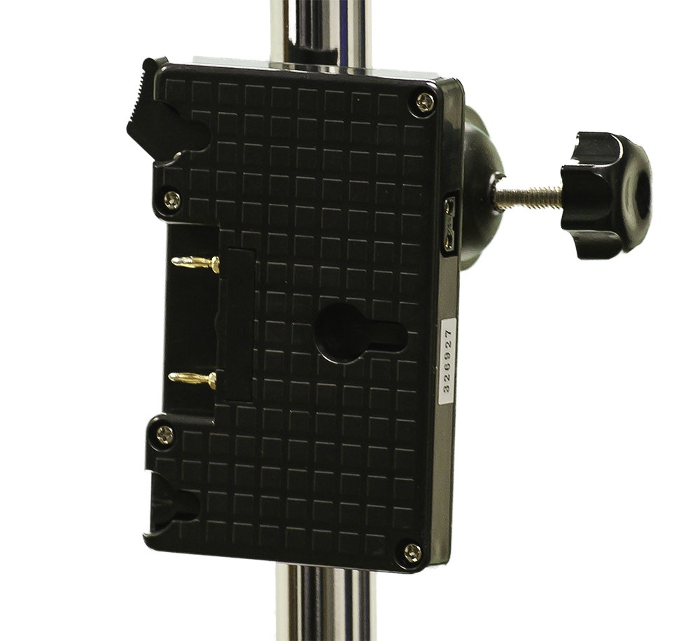 SC-AB - Gold Mount Battery Plate with Stand Clamp & D-Tap Output