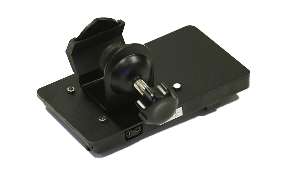 SC-AB - Gold Mount Battery Plate with Stand Clamp & D-Tap Output