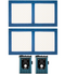 LC-100 2.0  Intellytech LiteCloth 1x2 FOLDABLE LED MAT KIT