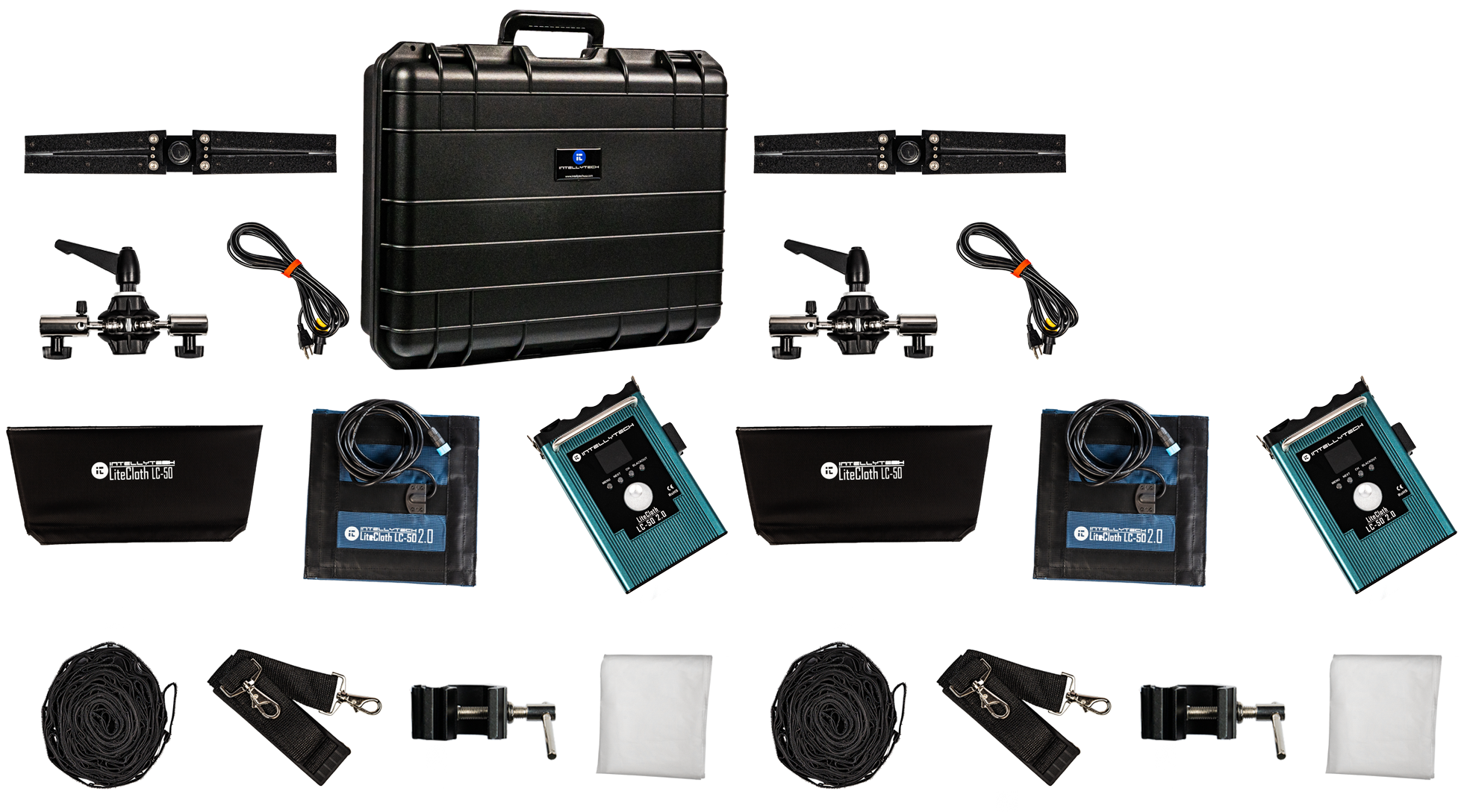 2 Light Kit - LiteCloth LC-50 2.0 - 1x1 LED Mat Kit