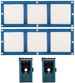 2 Light Kit - LiteCloth LC-120 2.0 - 1x3 Foldable LED Mat Kit. BOOSTED - 160W