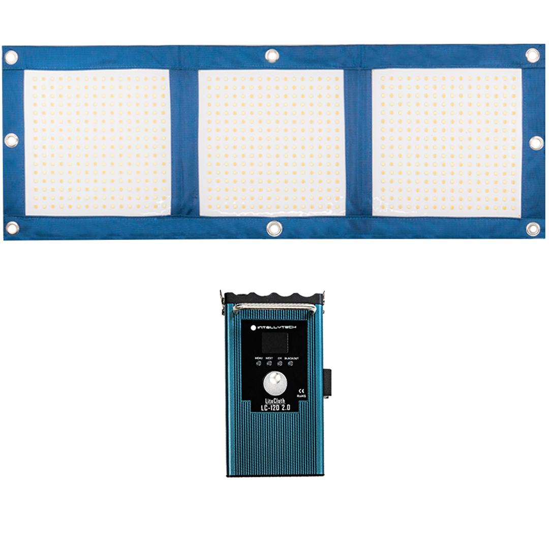 2 Light Kit - LiteCloth LC-120 2.0 - 1x3 Foldable LED Mat Kit. BOOSTED - 160W