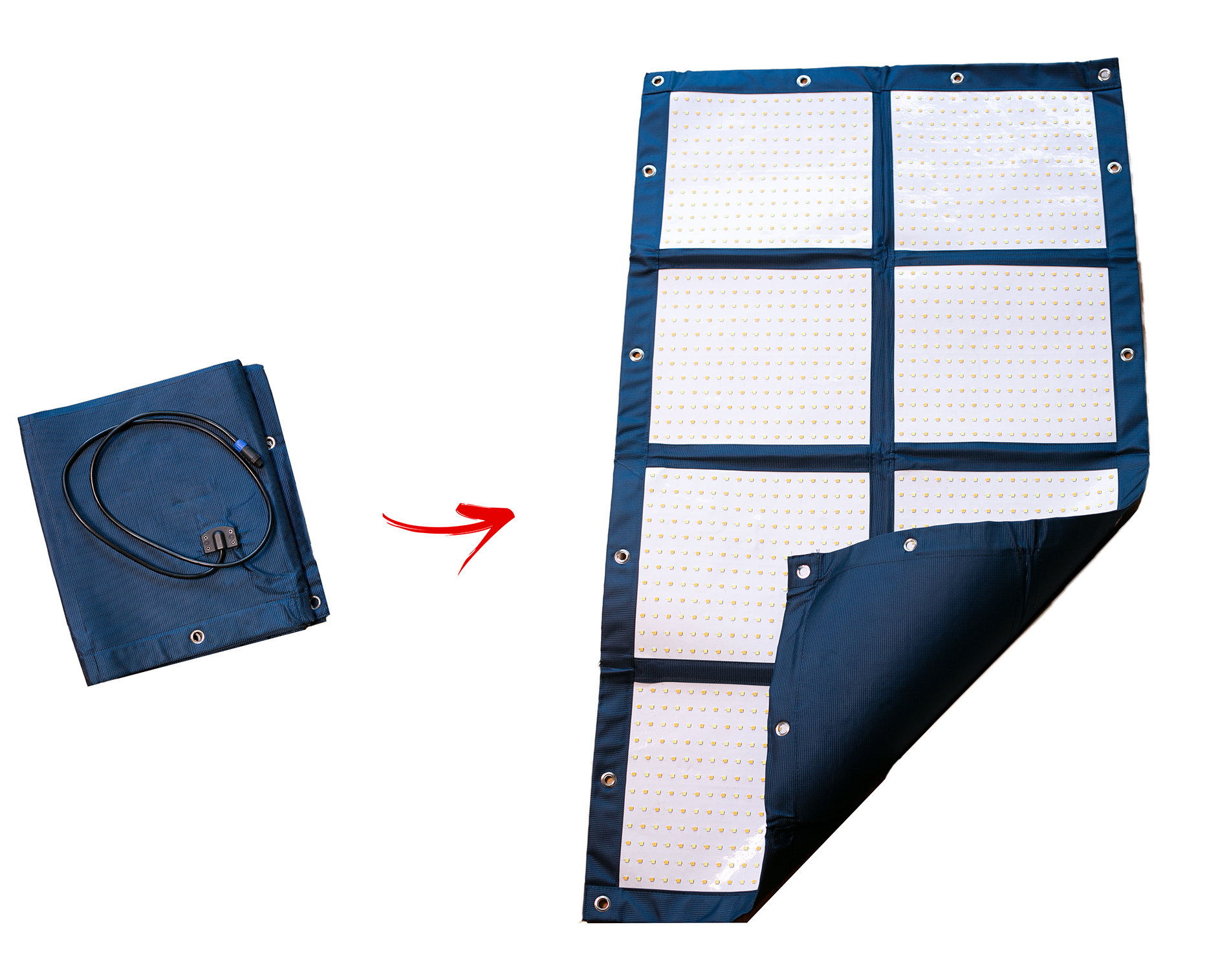 MEGA-LiteCloth 2.0 | 3'x4.5' Foldable LED Mat Kit