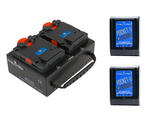 98Wh Pocket-V Battery Kit with Dual Charger for V-Mount