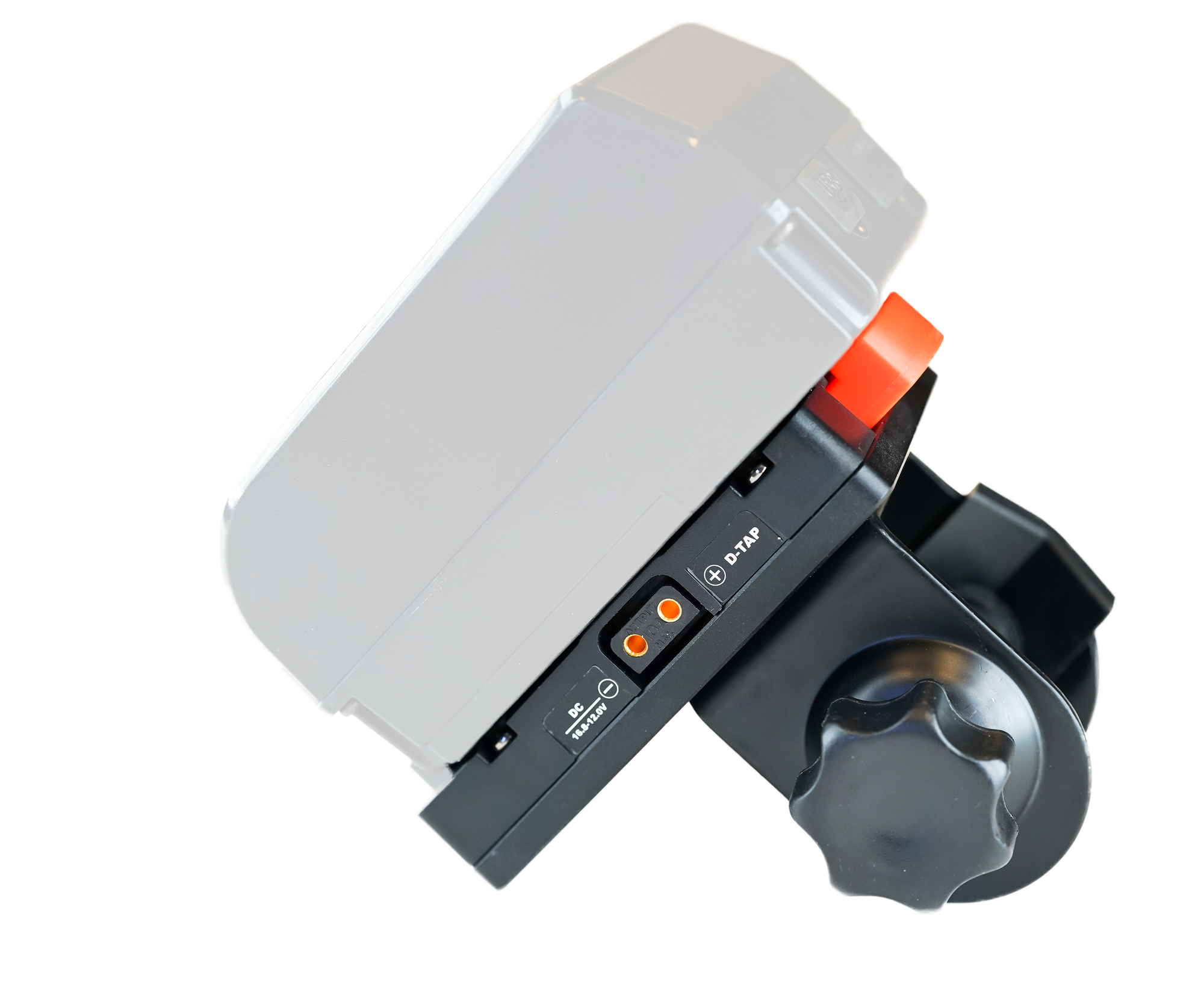 Pocket-V | V-Mount Battery Adapter Plate With Stand Clamp Mount - Dual D-Tap Ports