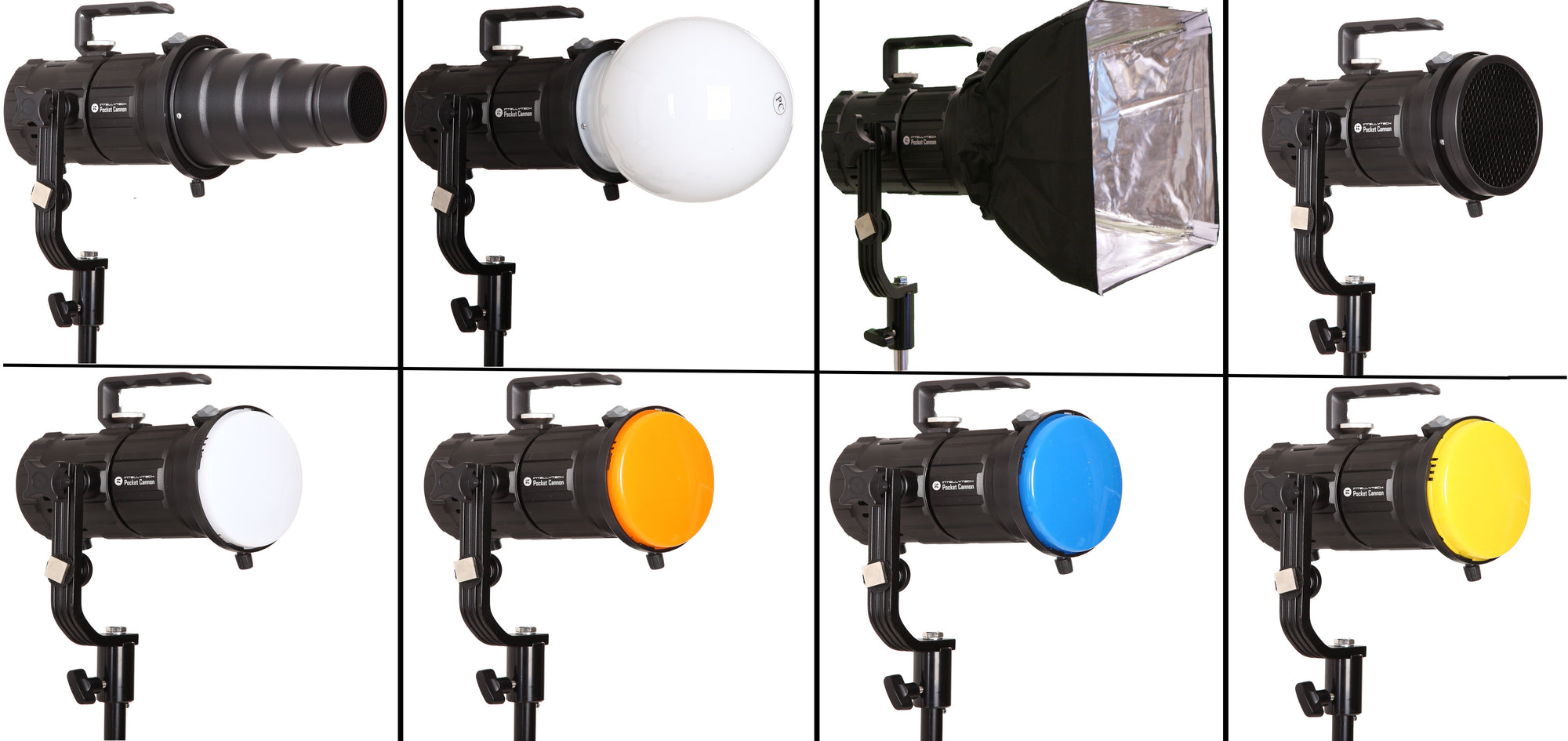 Pocket Cannon - Focusable LED Fresnel - 2 Light Kit