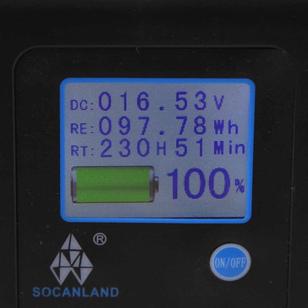 Socanland 98Wh Gold Mount V Mount battery with d-tap and lcd