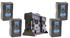 4 x 280Wh Package w/ Quad Battery Charger - Select Gold Mount or V-Mount