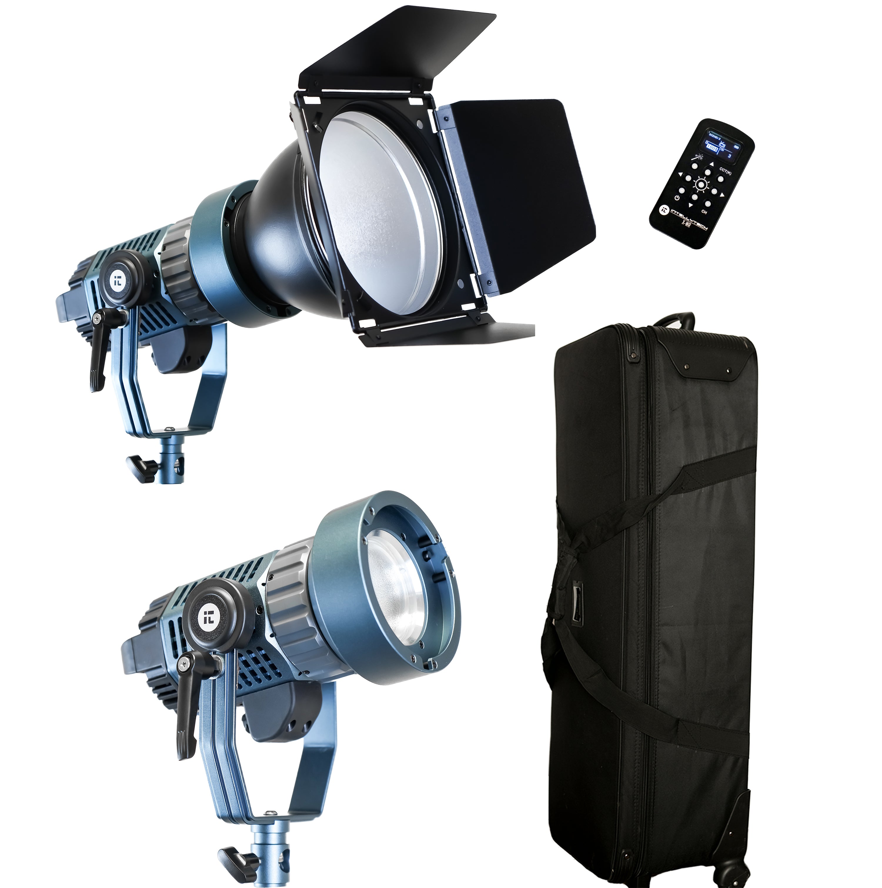2 Light Kit Light Cannon X-100 | Bowens Mount + Bi-Color + Fresnel