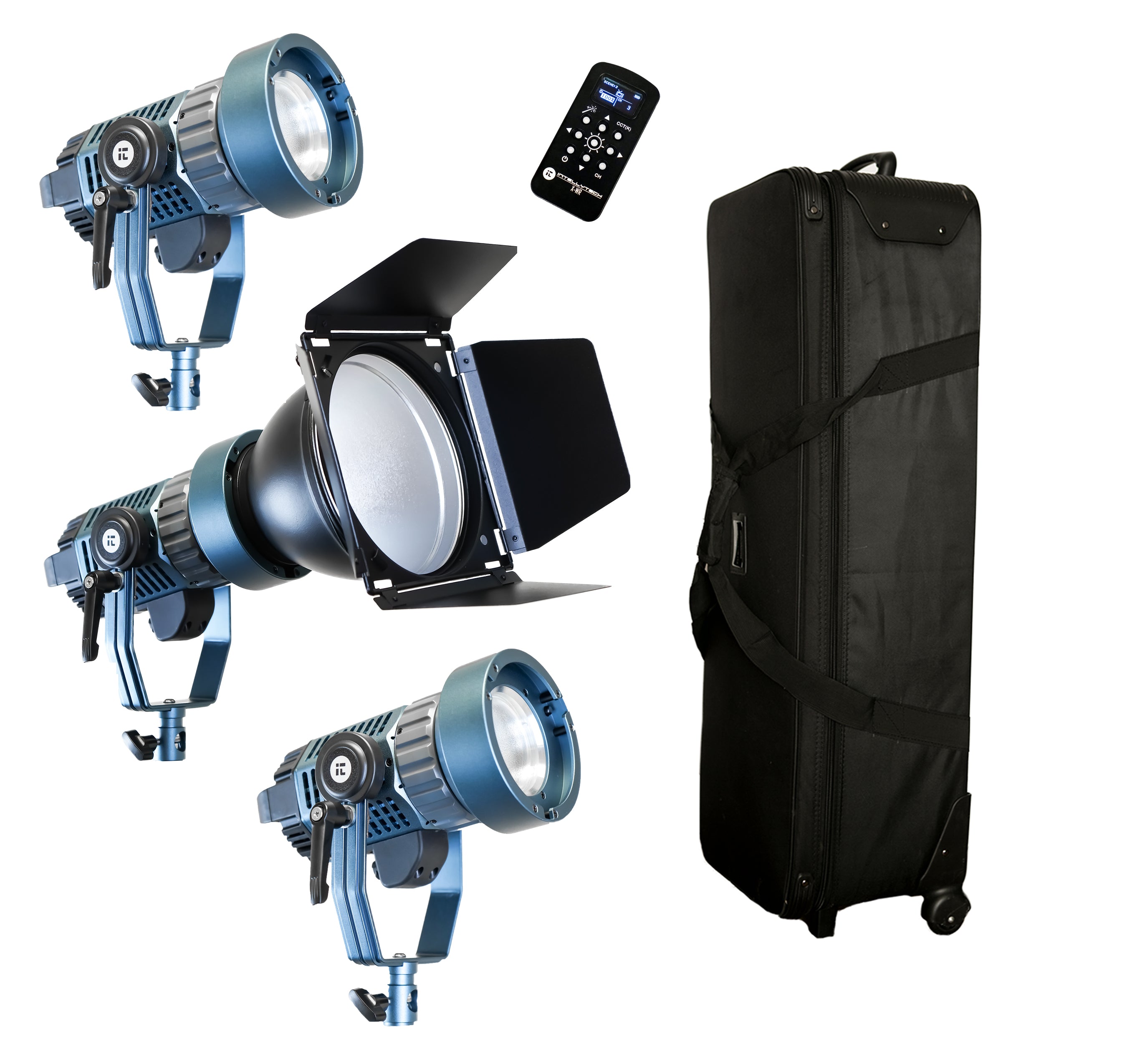 3 Light Kit Light Cannon X-100 | Bowens Mount + Bi-Color + Fresnel