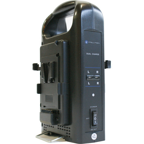 intellytech dual v-mount gold mount battery charger